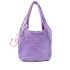 Lilac mini tote bag with sequins