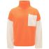 Orange and white turtleneck jumper
