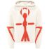 Ivory knitted Anchor Logo hoodie