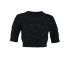 Jaro black crochet crop top