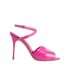 Pink patent leather hourani sandals