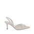 Decollete slingbacks bianche in pizzo