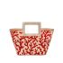Multicoloured micro Riviera bag with red coral embroidery