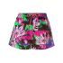 Multicoloured floral drawstring shorts