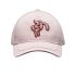 Pink embroidered baseball cap