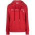 Red logo embroidery hoodie