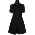 Black zipper short dress