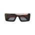 Seattle squared sunglasses black and orange