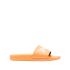 Orange sandals slides with print