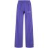 Purple sports trousers with side stripes