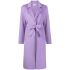 Lilac wrap coat with belt