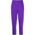 Tapered purple tailored trousers with elasticated waistband