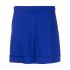 Blue shorts with elastic waistband