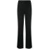 Black tailored wide-leg trousers