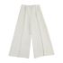 Oriana white linen wide-leg trousers