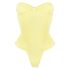 Yellow strapless swimsuit Laila