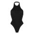 One-piece black wrinkled swimming costume Surfer