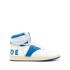 Rhecess-Hi white high trainers with blue inserts