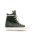 Green high trainers with zip
