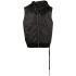 Black waistcoat with hood and zip