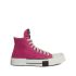 Converse x Drkshdw Turbodrk Laceless Hi in pink and white