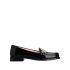 Black patent leather Morsetto loafers with Metal Buckle