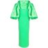 Carmen green maxi dress