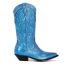 Santa Fe blue laminated cowboy boots