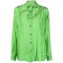 Green long-sleeved shirt with chain print