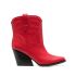 Red Texan ankle boots