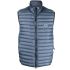 Blue padded waistcoat with Compass application