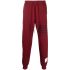Red sport pants with stripes