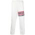 White sport pants with stripes