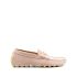 Pink suede Gommino moccasins