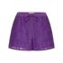 Valentino Purple pointelle lace shorts