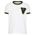 Valentino T-shirt V-3D bianca con applicazione