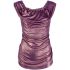 Metallic purple sleeveless top