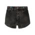 Rounded-stud embellished denim shorts