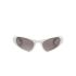 Half-rim cat-eye frame sunglasses