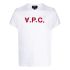 White T-shirt with red logo print