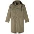 Pale khaki parka in water-repellent material