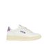 Medalist low white and lilac leather sneakers