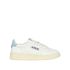 Medalist low white and light blue leather sneakers