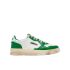 Sneakers Medalist low super vintage in pelle bianca e verde