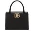 Logo-plaque leather tote bag