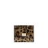Leopard-print bi-fold wallet