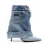 105mm denim ankle boots