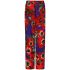 Floral-print drawstring-waistband palazzo pants