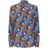 Geometric-print silk shirt