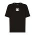 T-shirt nera con stampa DG